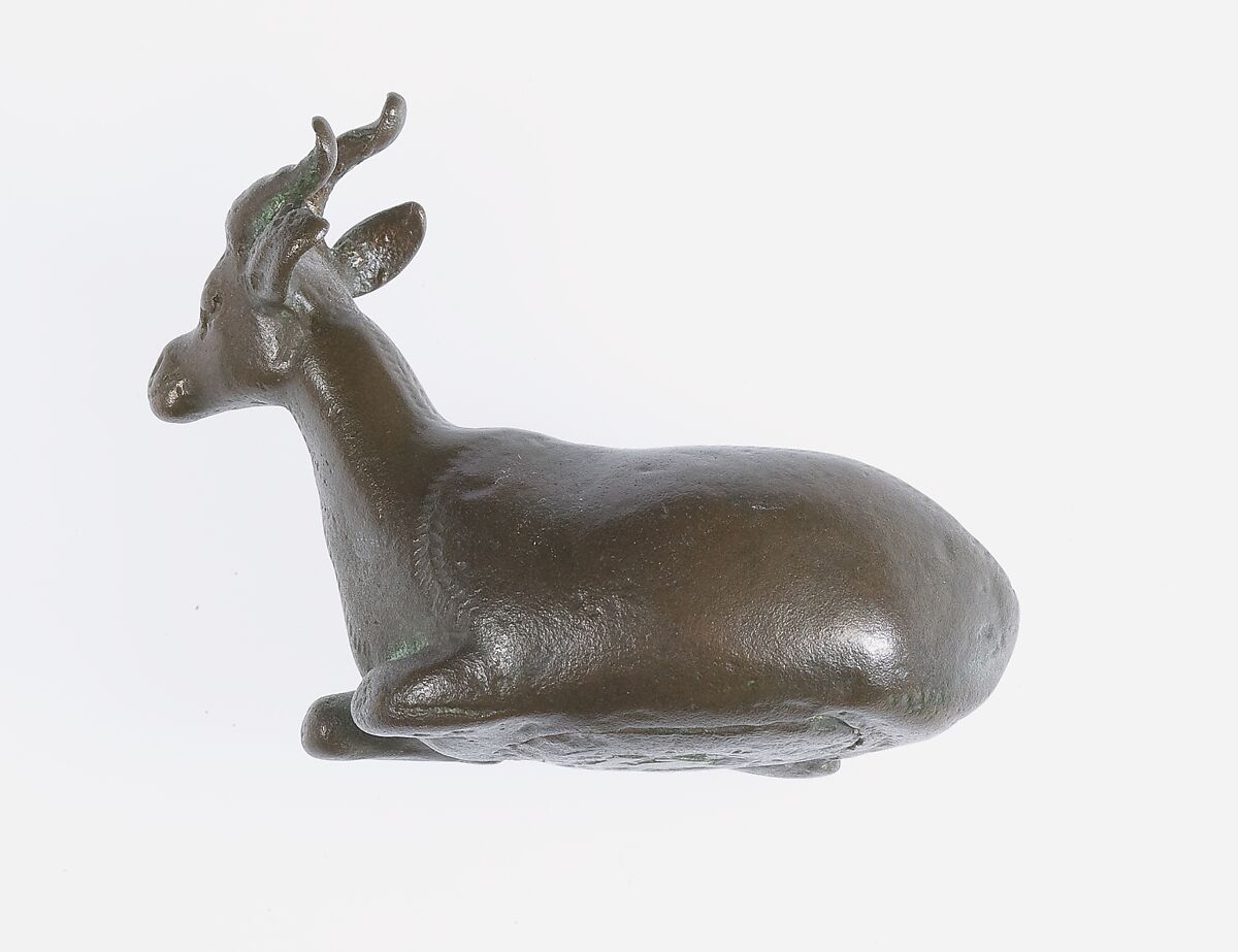Weight of 3 Deben in the Shape of a Gazelle, Bronze or copper alloy