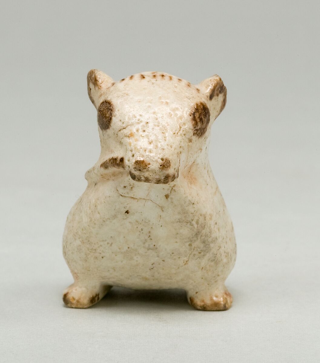 Jerboa figurine, Faience