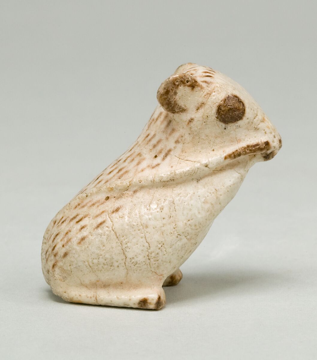 Jerboa figurine, Faience