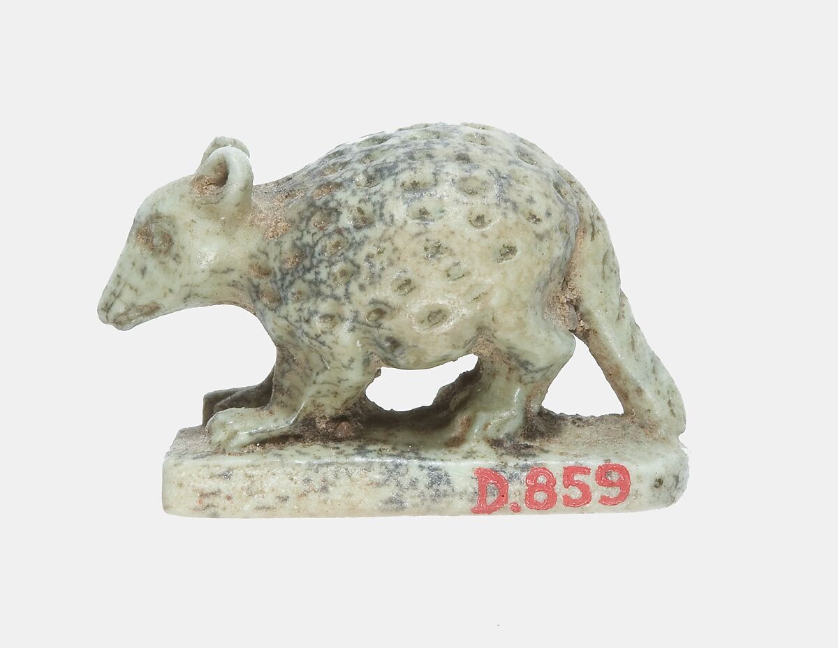 Genet Amulet, Faience