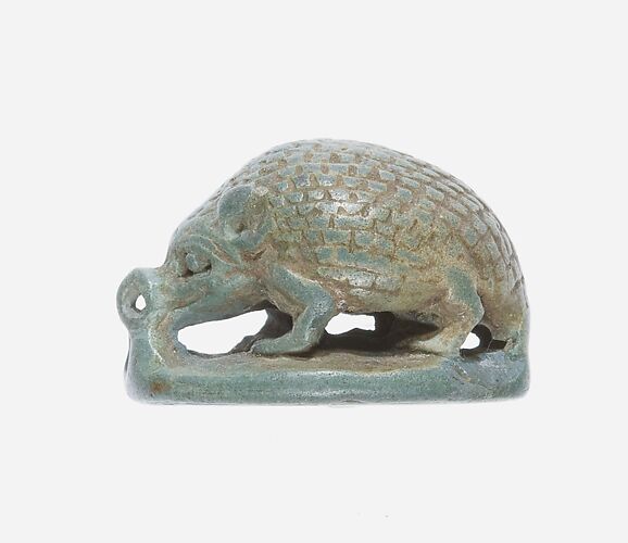 Seal amulet in the shape of hedgehog