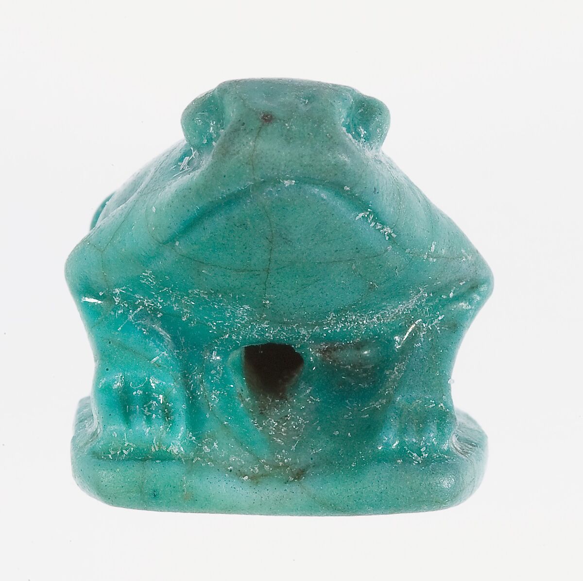 Toad Amuleet, Faience