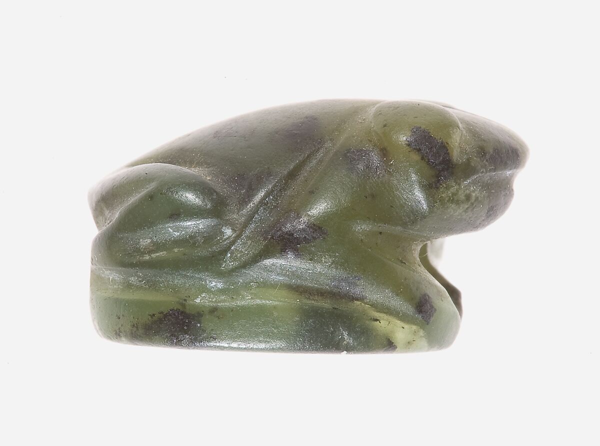 Frog amulet, Serpentinite 