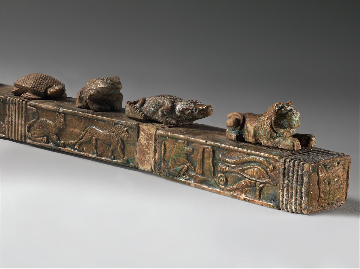 Apotropaic rod, Glazed steatite