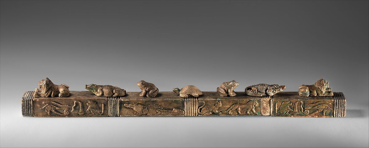 Apotropaic rod, Glazed steatite