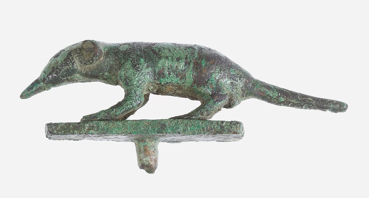 Figure of a Shrew, Cupreous metal