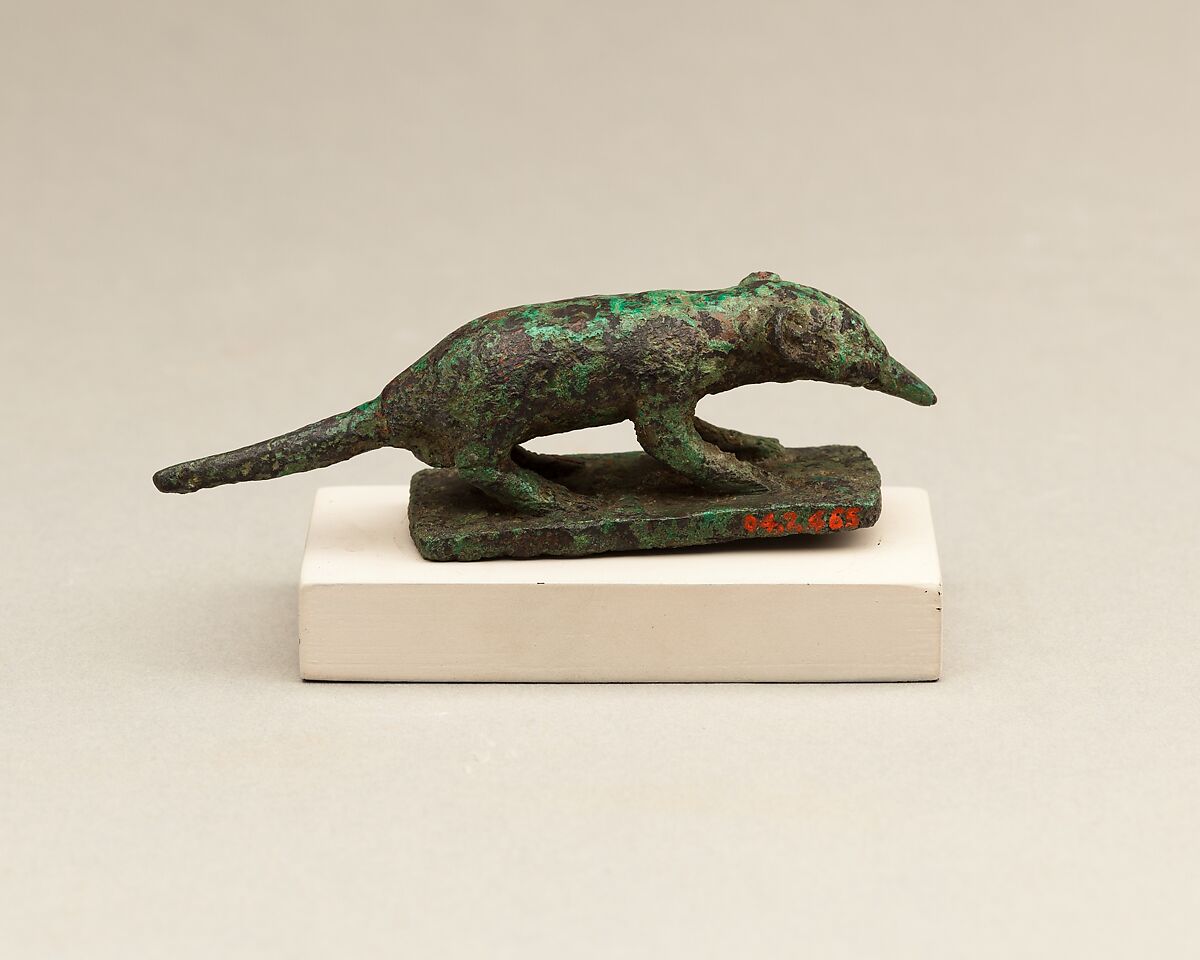 Figure of a Shrew, Cupreous metal