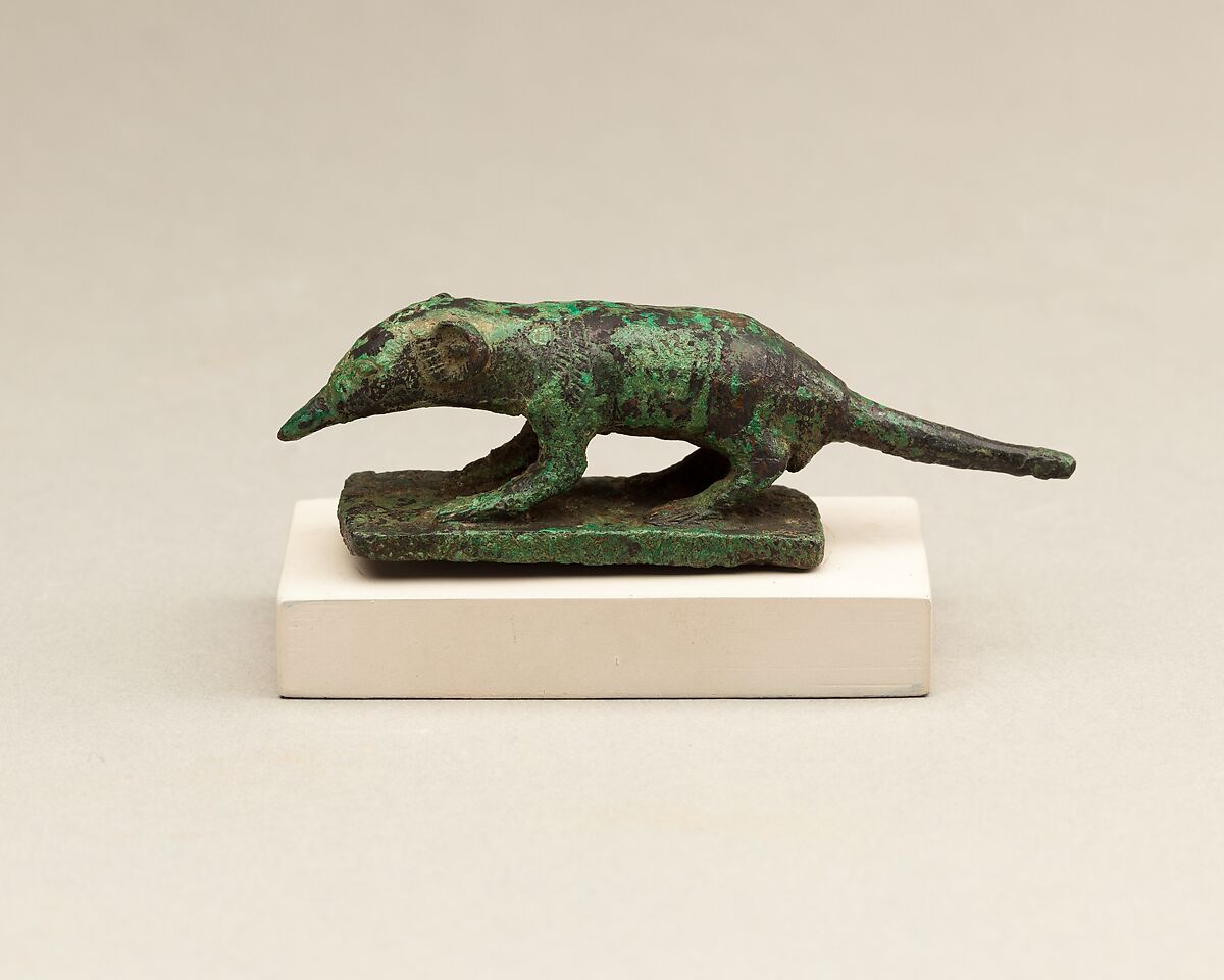 Figure of a Shrew, Cupreous metal