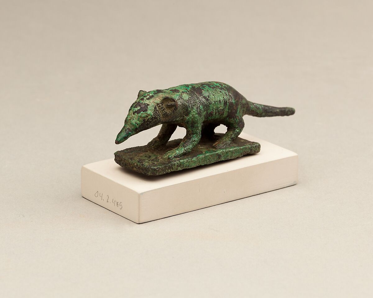 Figure of a Shrew, Cupreous metal