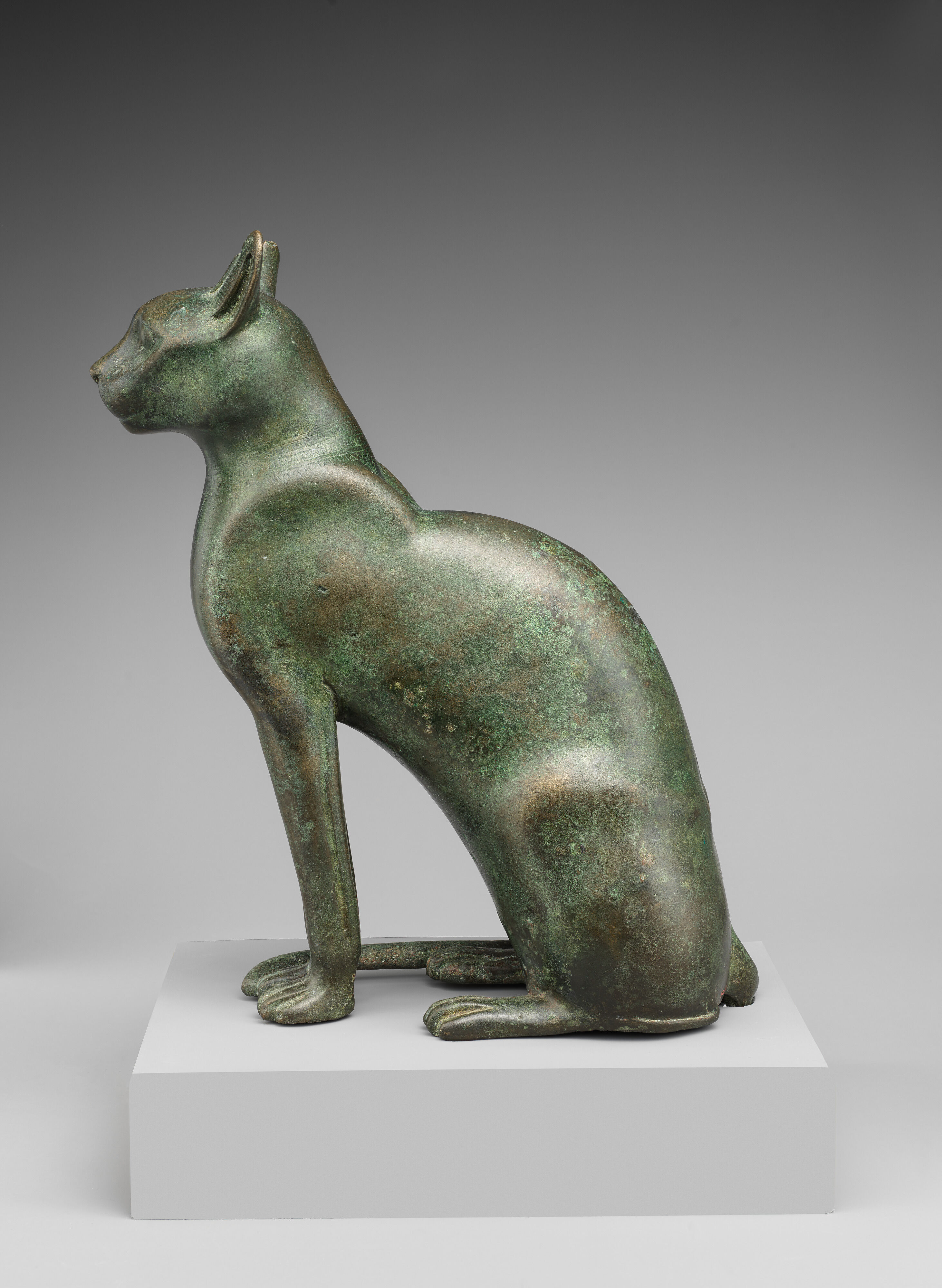 Cat Statuette intended to contain a mummified cat - Ptolemaic
