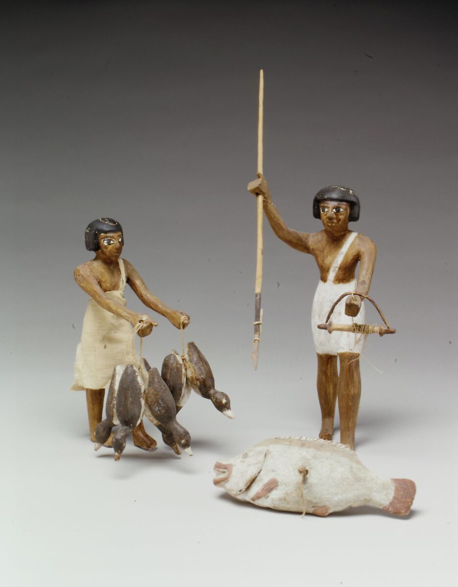 Model Sporting Boat, Plastered and painted wood, linen, linen twine, copper