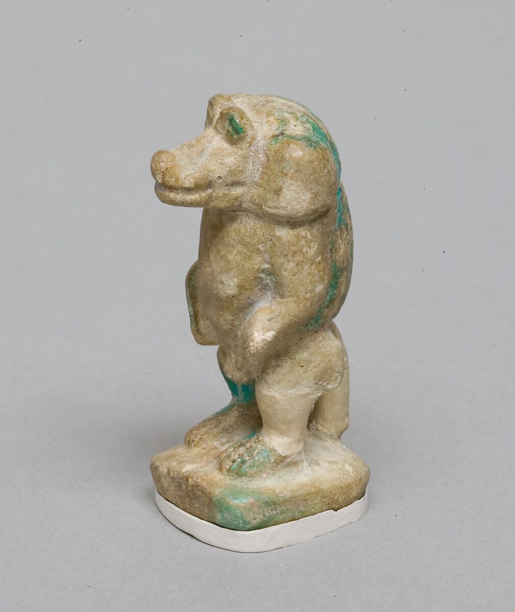 Baboon, Faience