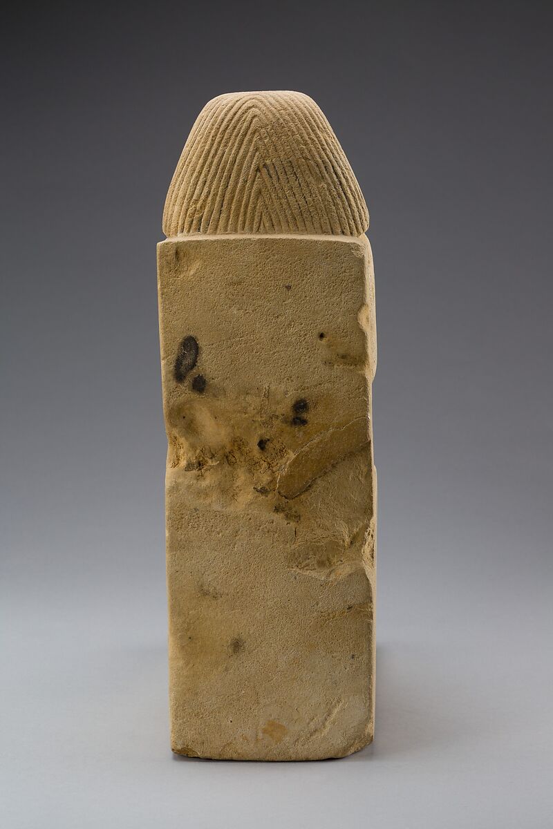 Statue of a Seated Man in a Cloak, Limestone