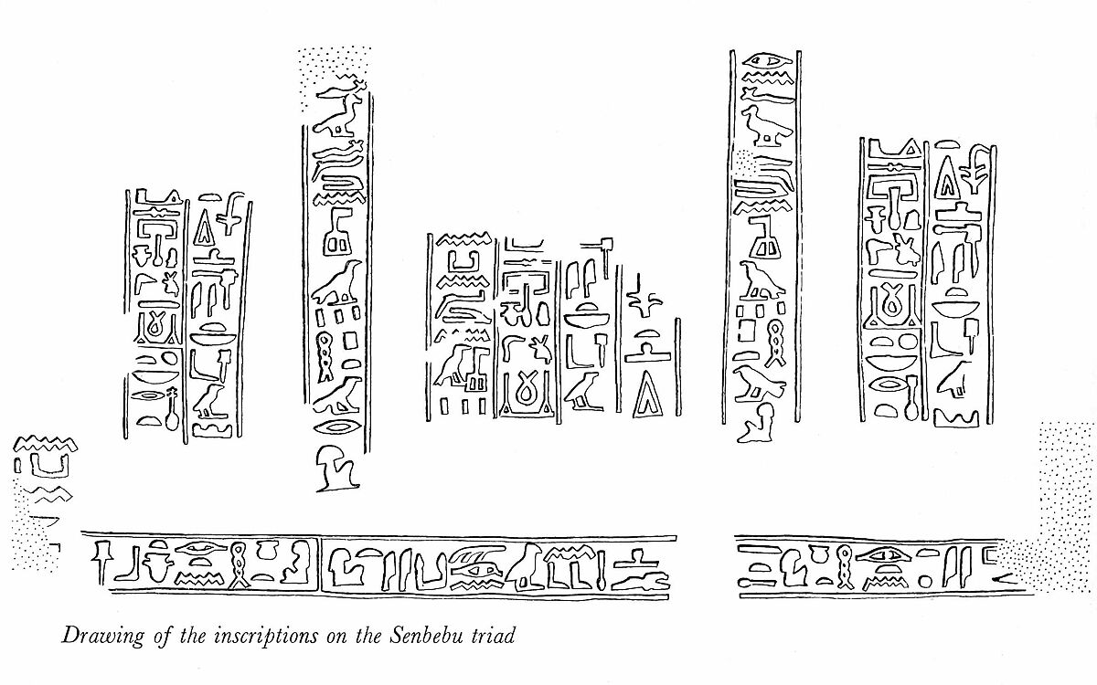 Statue of the Overseer of Stonemasons Senbebu and Family, Sandstone