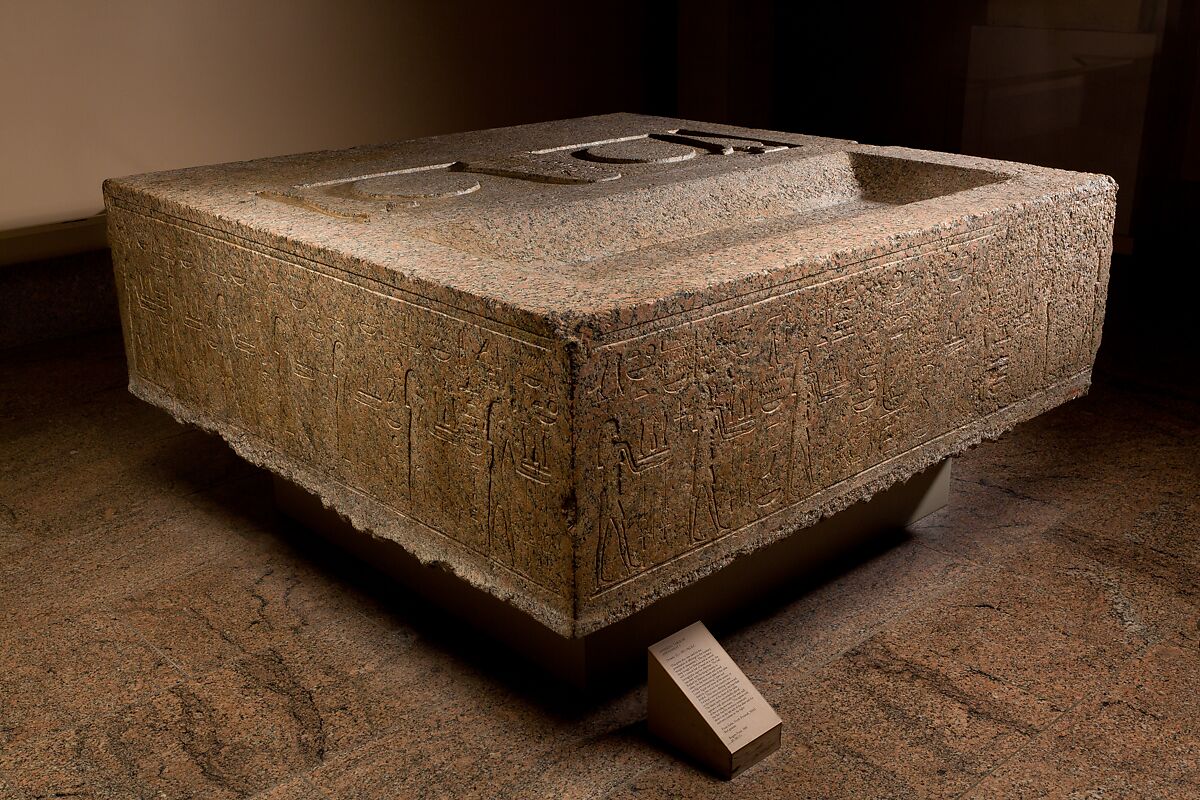 Offering table from the mortuary temple of Amenemhat I, Granite 