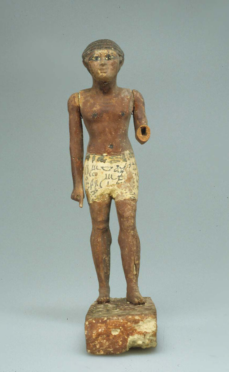 Statuette of Merer, Wood, paint
Gesso