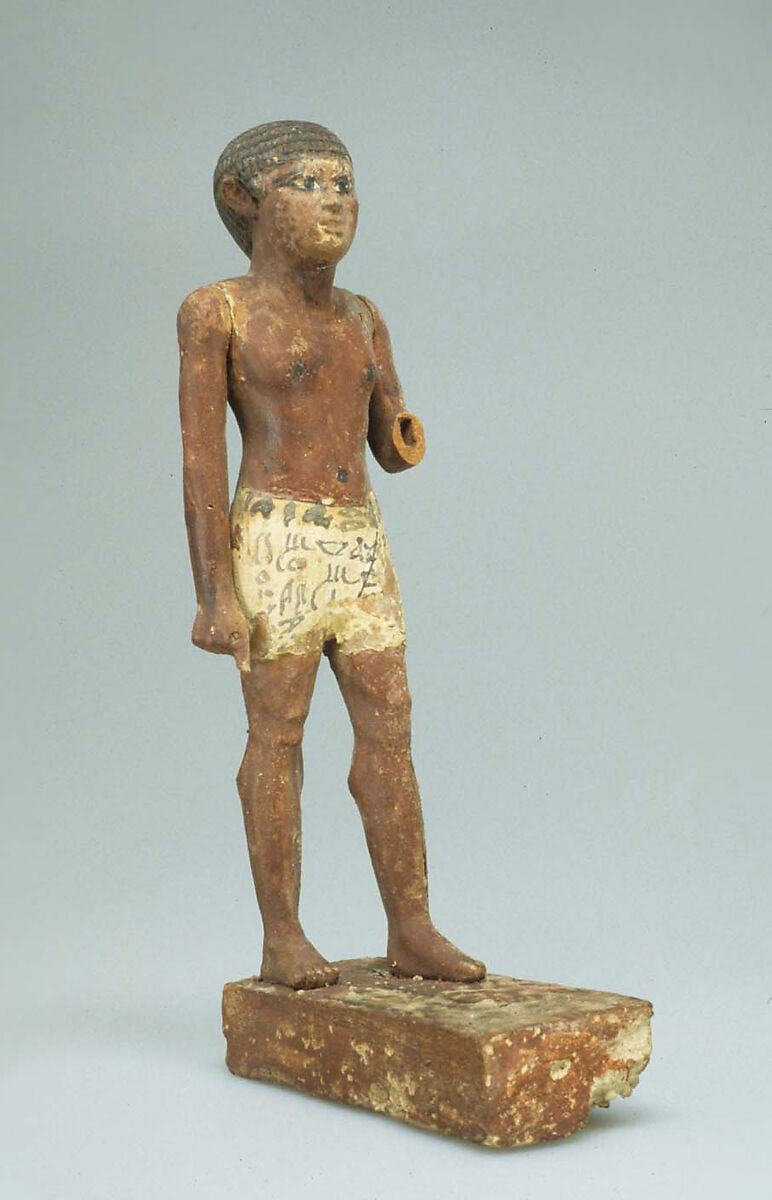Statuette of Merer, Wood, paint
Gesso