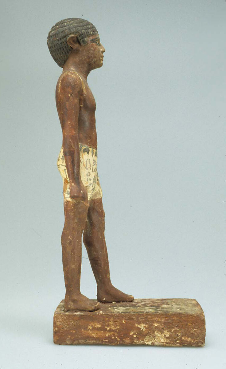 Statuette of Merer, Wood, paint
Gesso