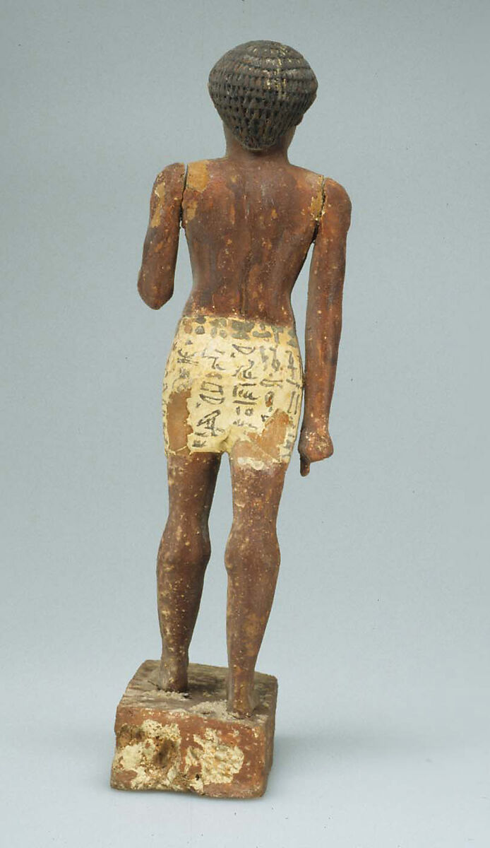 Statuette of Merer, Wood, paint
Gesso