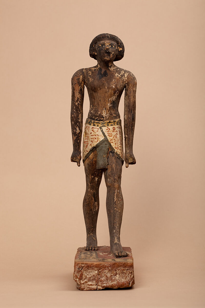 Statuette of Merer, Wood, paint 