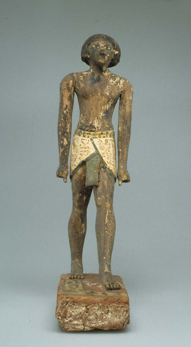 Statuette of Merer, Wood, paint