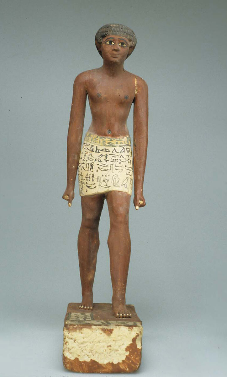 Statuette of Merer, Wood, paint
Gesso