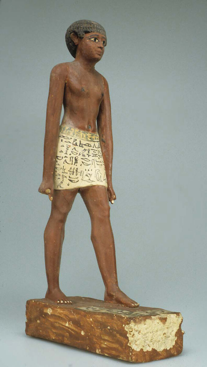 Statuette of Merer, Wood, paint
Gesso