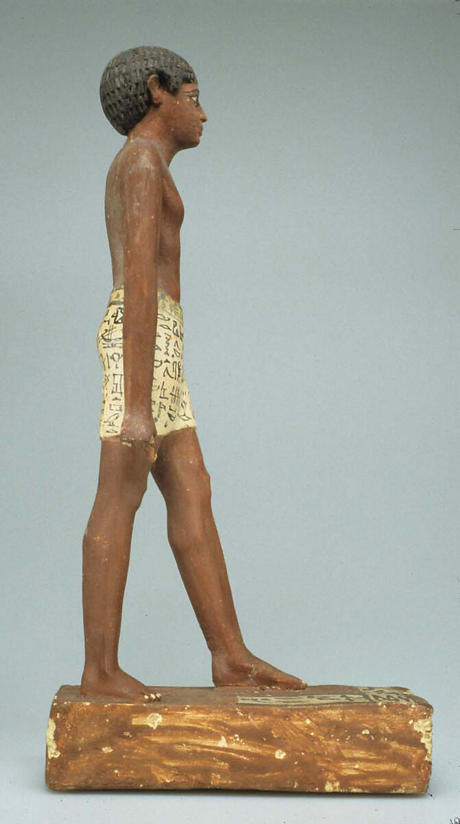 Statuette of Merer, Wood, paint
Gesso