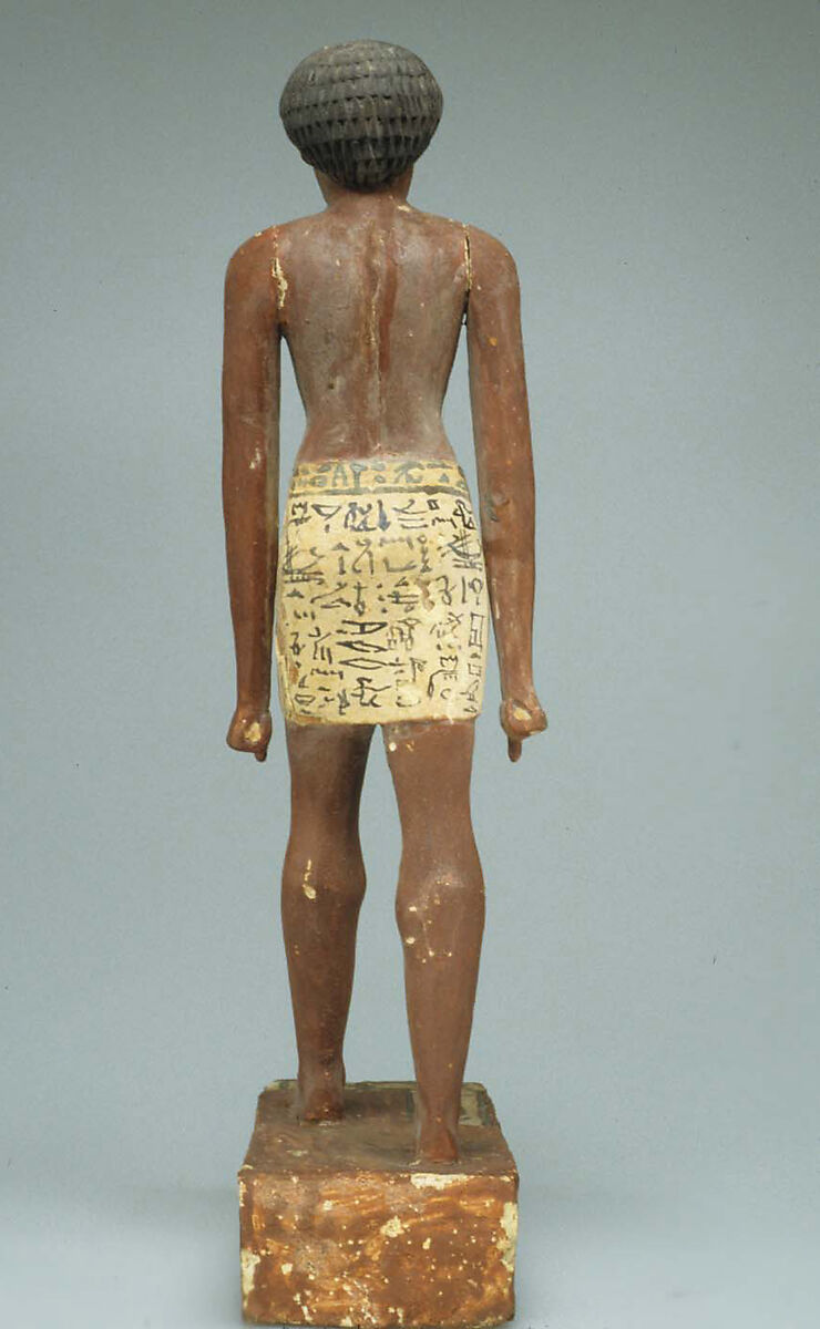 Statuette of Merer, Wood, paint
Gesso