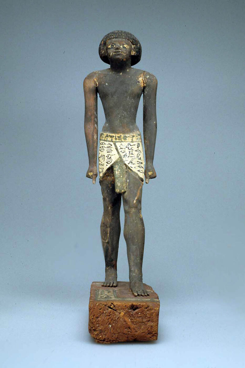 Statuette of Merer, Wood, paint
Gesso