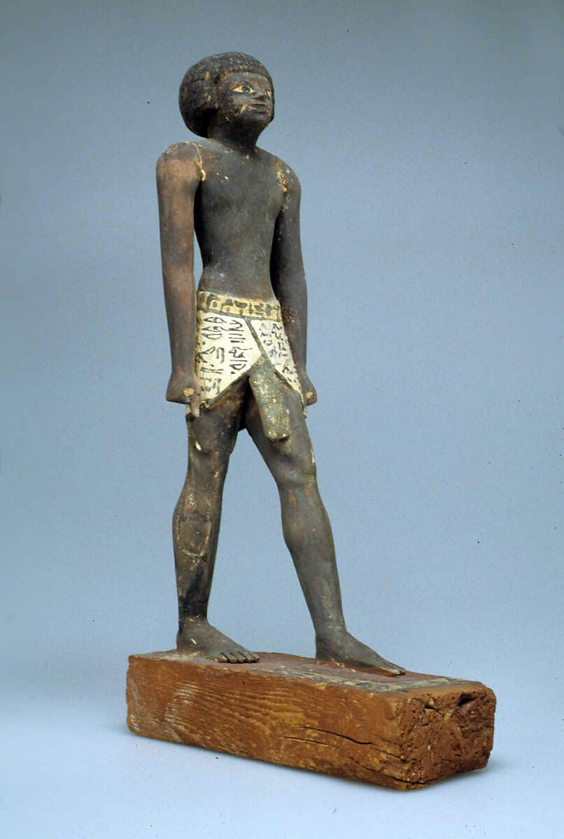 Statuette of Merer, Wood, paint
Gesso