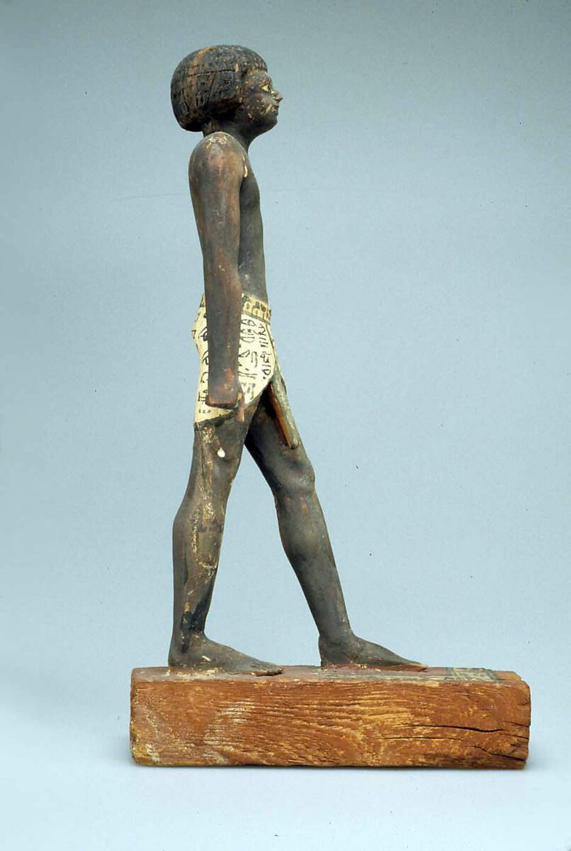 Statuette of Merer, Wood, paint
Gesso