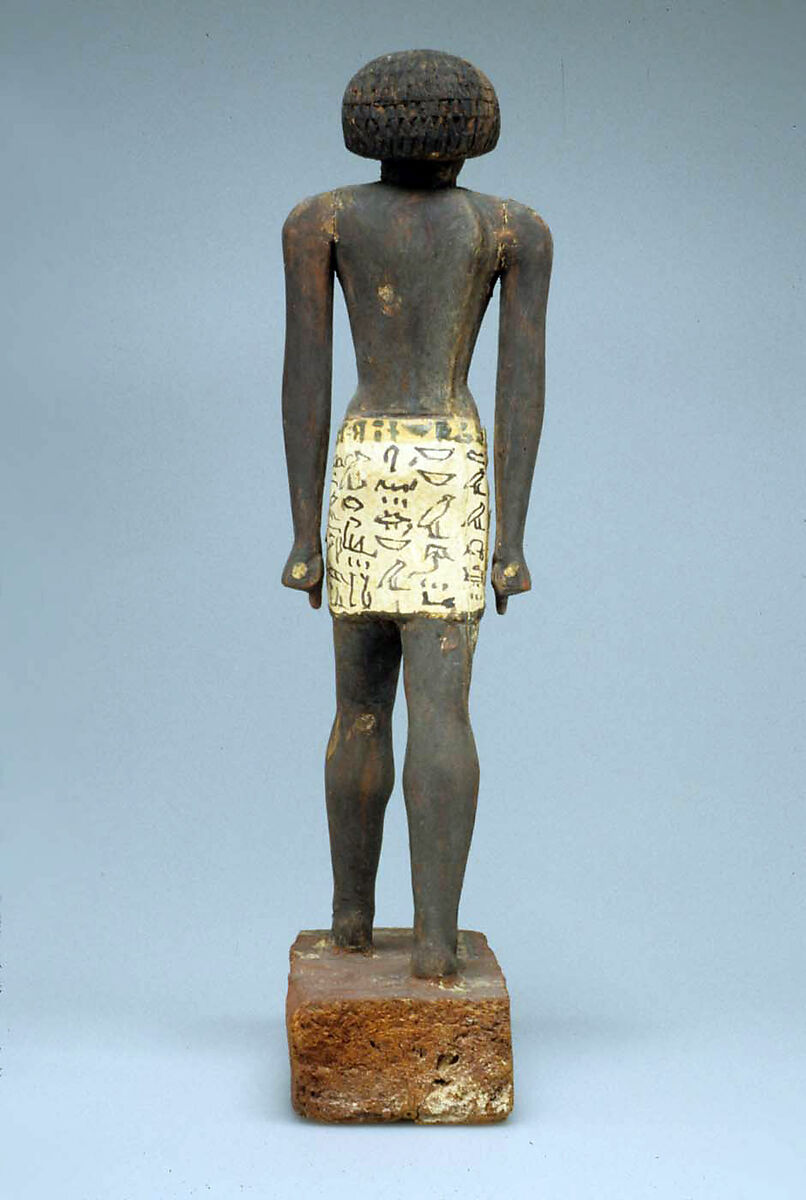 Statuette of Merer, Wood, paint
Gesso
