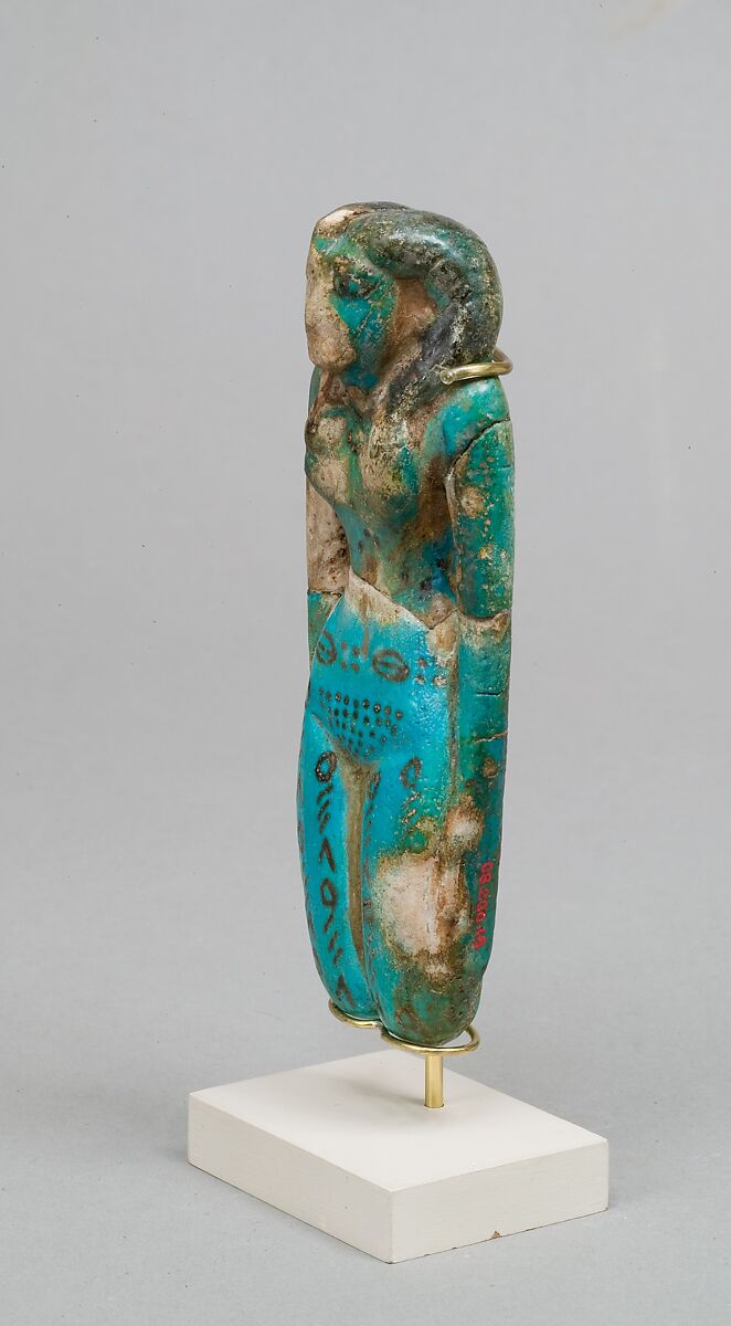 Female Figure, Faience, paint