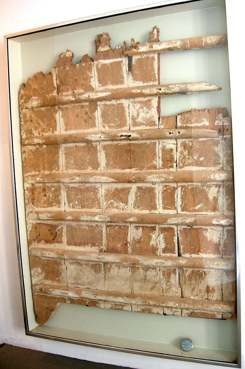 Lower Part of the Door of a Tomb, Sycomore wood, gesso 