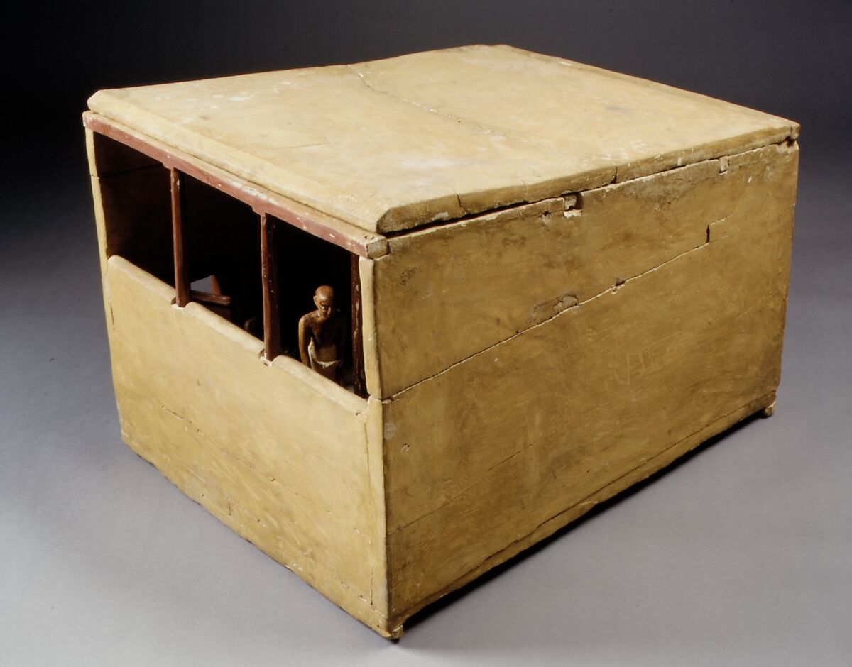 Model of a Slaughter House, Wood, paint, plaster