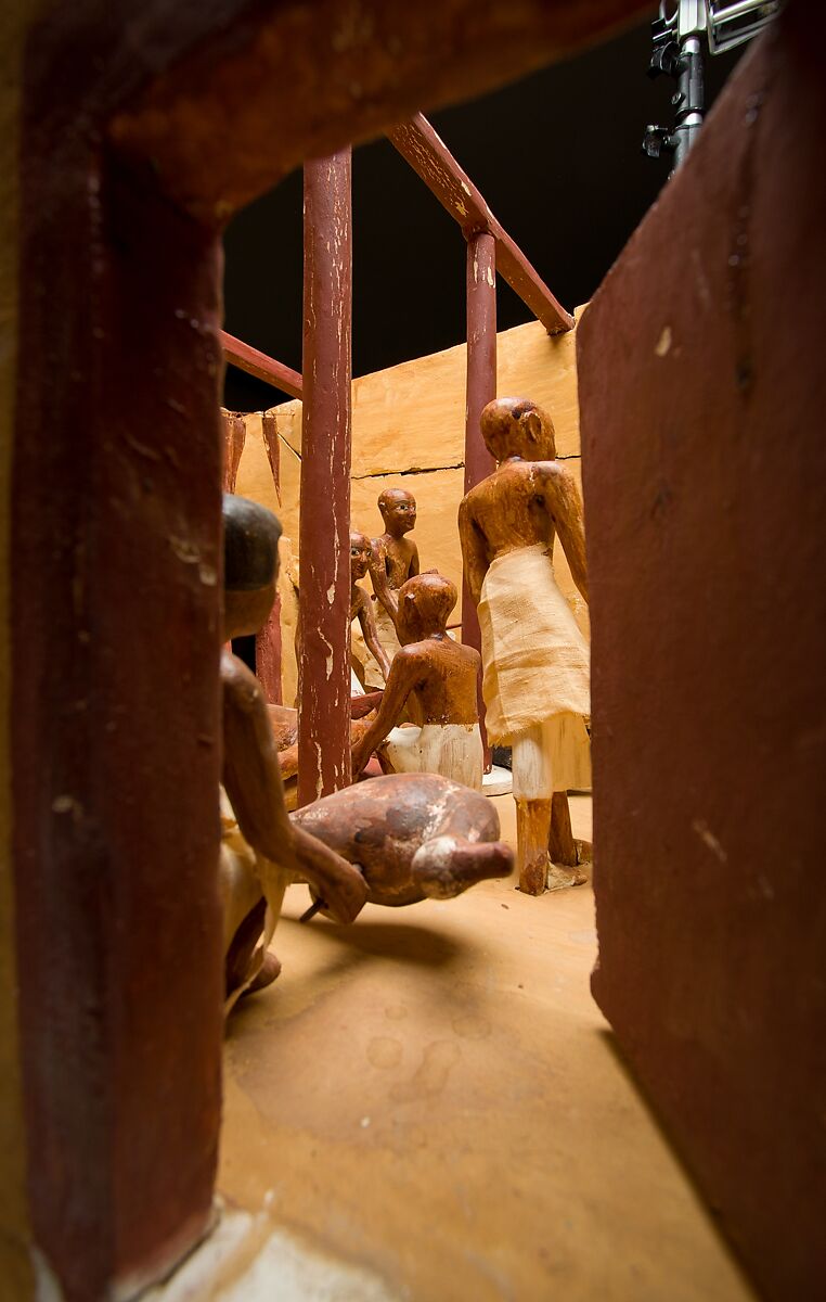 Model of a Slaughter House, Wood, paint, plaster