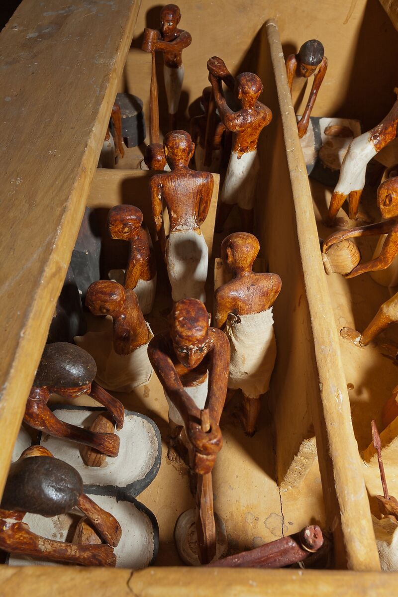 Model Bakery and Brewery from the Tomb of Meketre, Wood, gesso, paint, linen