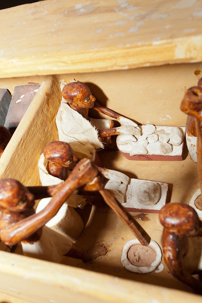 Model Bakery and Brewery from the Tomb of Meketre, Wood, gesso, paint, linen