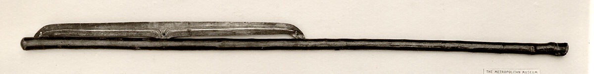 Long-bladed axe, Copper, wood