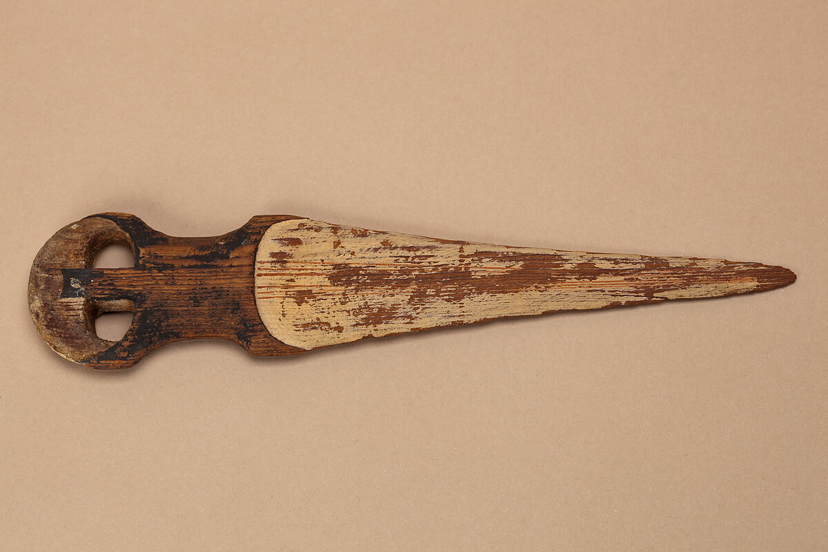 Model dagger of Ukhhotep, Wood, paint, gold leaf