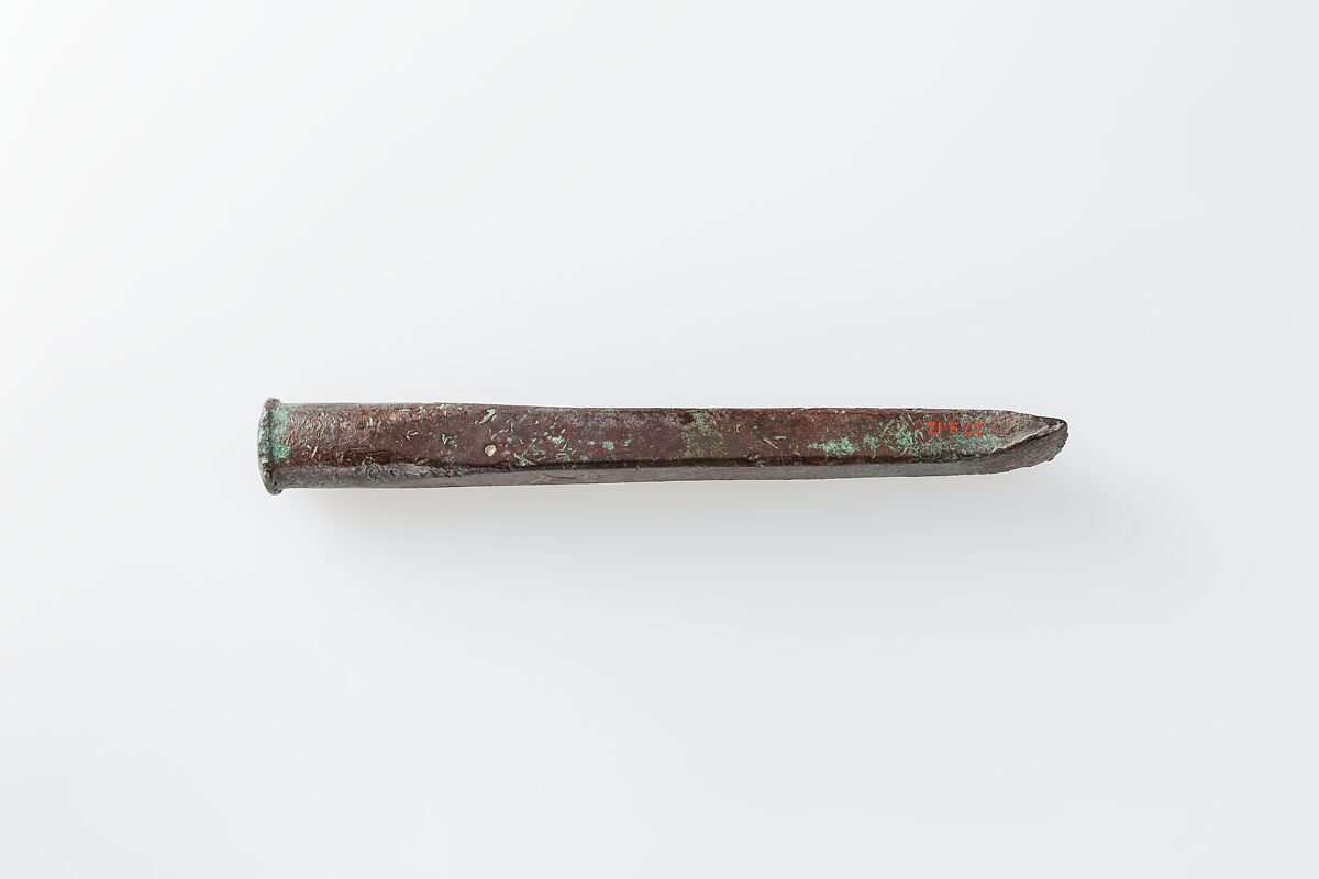 Stone Mason's Chisel, Hammered bronze or copper alloy