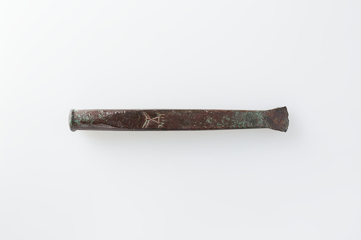 Stone Mason's Chisel, Hammered bronze or copper alloy