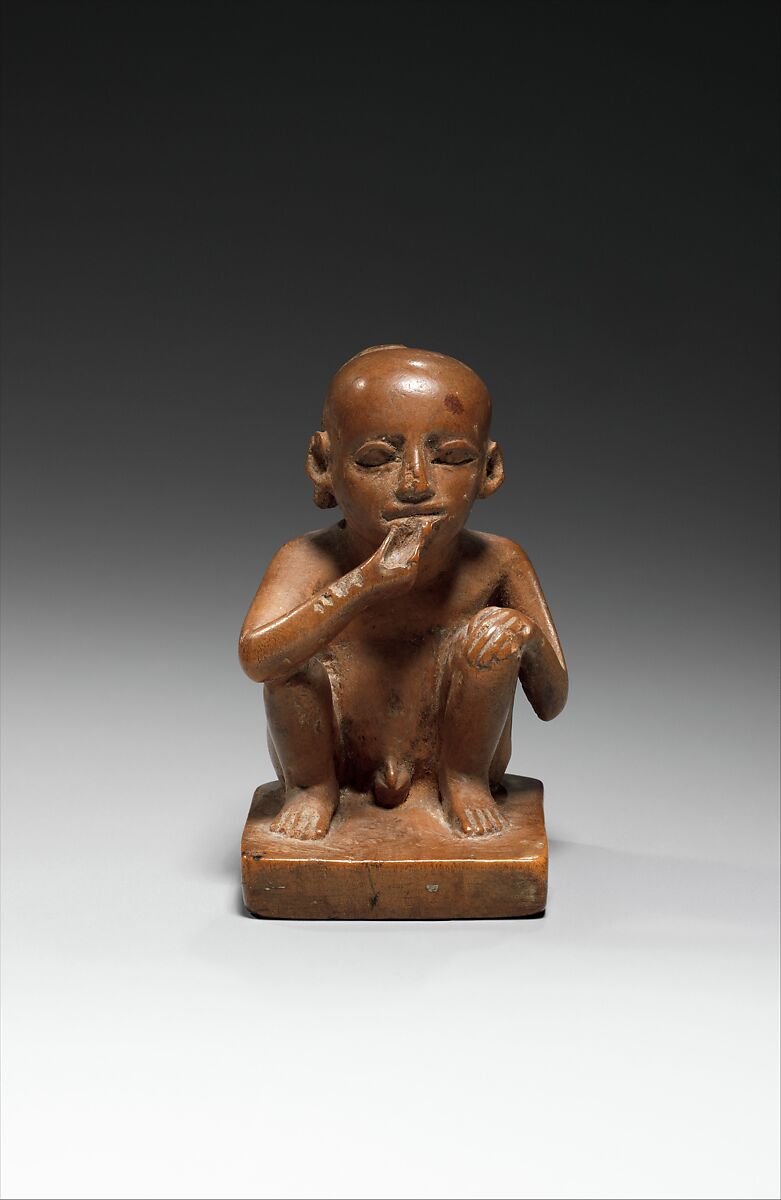 Stamp Seal in the Shape of a Boy, Boxwood