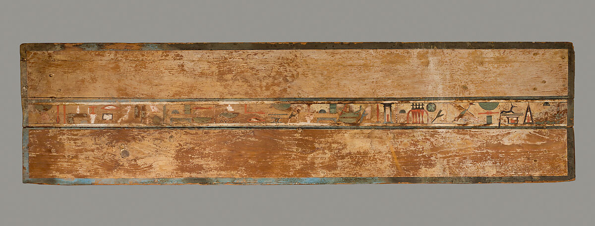Coffin of Khnumhotep, Painted wood (Ficus sycomorus)