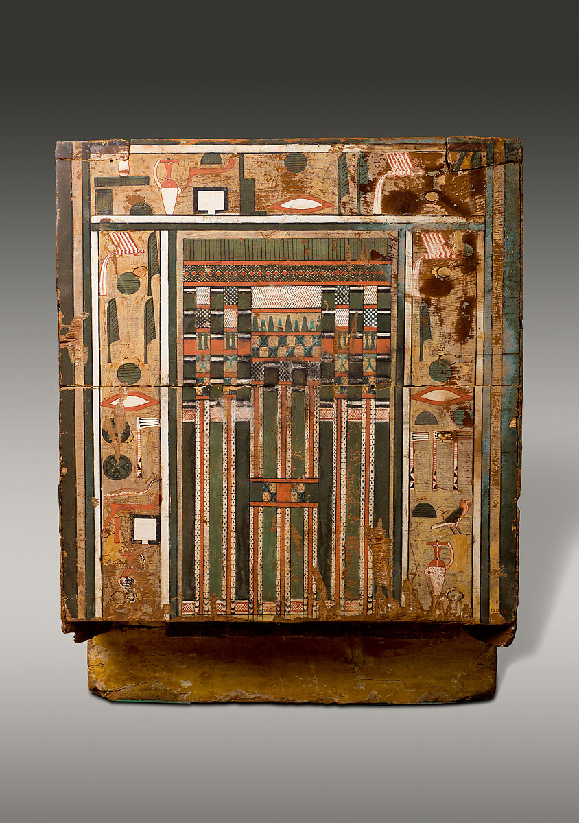Coffin of Khnumhotep, Painted wood (Ficus sycomorus)