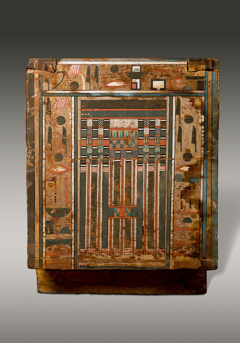 Coffin of Khnumhotep, Painted wood (Ficus sycomorus)
