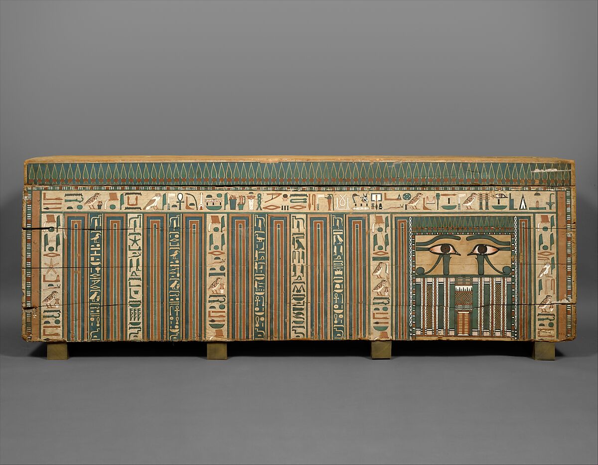 Coffin of Khnumnakht, Wood, paint