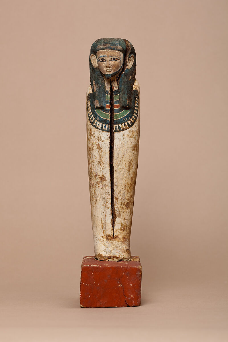 Shabti, Wood, paint 