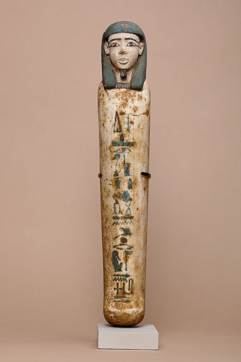 Shabti of Senebimi, Wood, paint